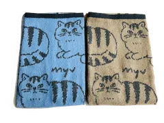 フェイスタオル 2枚セット 猫 かわいい