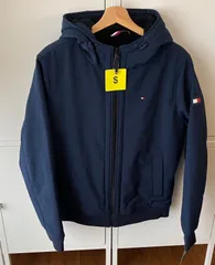 新品 トミーヒルフィガー　フード付きジャンパー　ネイビー　Sサイズ　メンズ