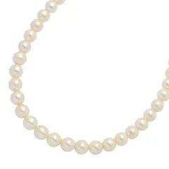 Φ8.4-8.8mmJewelry MAKI ジュエリーマキ 白蝶真珠/シロチョウ/サウスシーパール/ネックレス/Silver/銀製-48.4g/シルバー【♀】【A】【レディース】★■602856【中古】