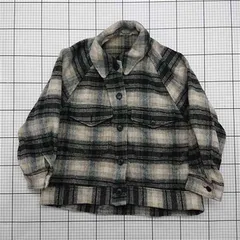 ◇ Θ ユニクロ :C チェック柄ウールブレンドジャケット Sサイズ レディース E  【1512220055108】