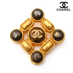 CHANEL シャネル ブローチ ココマーク 菱形  カラーストーン 97A 【大幅値下げ】【中古】