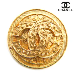 CHANEL シャネル ブローチ ココマーク ラウンド ヴィンテージ 【大幅値下げ】【中古】