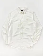 ポロラルフローレン 白 オックスフォード シャツ