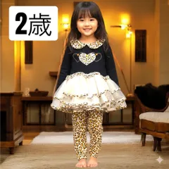 新品　未使用　２歳　BONNIE JEAN ボニージーン　ブラック×チュチュショートワンピース/チュニック&レギンス　２T