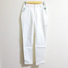 美品 24SS BEAMS GOLF ビームスゴルフ ORANGE LABEL USシリーズ ストレッチパンツ サイズM ホワイト レディース 古着 中古 USED