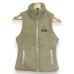 良品 Patagonia パタゴニア Los Gatos Fleece Vest ロス ガトス フリース ベスト 25215 XSサイズ ベージュ系 レディース 古着 中古 USED
