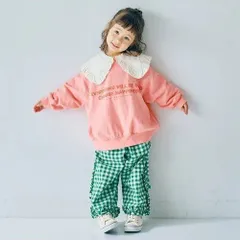 《新品》ギンガムチェックフリルパンツ 80.100.120サイズ p.premier 子供服 チェック柄 パンツ P121015