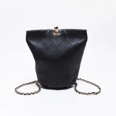 CHANEL シャネル ショルダーバッグ 27番台ココマーク ラムスキン マトラッセ 2WAY ショルダーxリュックチェーン【中古】