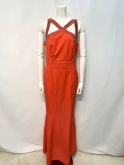 2142 LITTLE MISTRESS リトルミストレス キャバクラ ロングドレス クロス ビーズ タイト 伸縮性 イベント バースデー バックオープン キャバドレス EU38