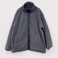 古着 used　90s～　OLD UNIQLO　オールドユニクロ　フリースジャケット/ボアジャケット　リバーシブル　ヴィンテージ　グレー　XLサイズ