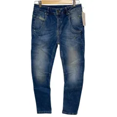 未使用 DIESEL ディーゼル fayza ストレッチ ボーイフレンドデニムパンツ キッズ14Y ブルー  レディース 古着 中古 USED