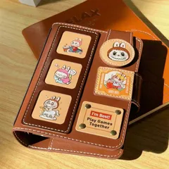 シール帳 ぷくぷく ラブブシール シール手帳 手帳 A7 6穴 ノートカバー シール収納 リング ラブブ カバー 本体 おしゃれ PU 日記帳 バインダー かわいい ギフト labubu ら