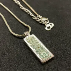 Christian Dior　ディオール　ネックレス　トロッター　ラインストーン　シルバー系　148