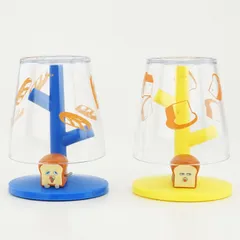 単品 パンどろぼう ミニうがいコップスタンド イエロー ブルー 可愛い 誕生日 プレゼント ギフト コップ グラス 送料無料