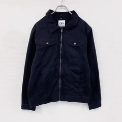 古着 used　ZARA　ザラ　デニムジャケット/Gジャン　黒　ブラック　Lサイズ