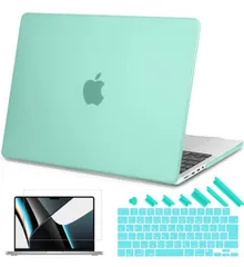 MacBook Pro 14 インチ ケース 2021 2023 2024 2025 対応，軽量 耐衝擊 保護カバー＆JIS日本語 キーボードカバー＆液晶保護フィルム M4 M3 M2 M1 MacBook Pro 14 カバー(Touch ID