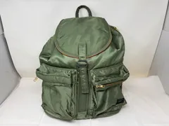 ◆PORTER ポーター タンカー リュックサック バックパック 型番不明 緑系 グリーン バッグ 中古◆20055★