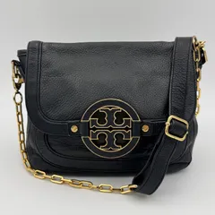 TORY BURCH トリーバーチ チェーン ショルダーバッグ 黒 ブラック ゴールド レザー ヴィンテージ オールド Y2K チェーン取り外し可