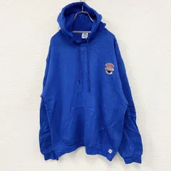 古着 used　00s　RUSSELL ATHLETIC　ラッセル　スウェットパーカー/フーディー　ヴィンテージ　青　ブルー　Lサイズ
