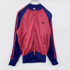 古着 used　70s　adidas　アディダス　ATP　トラックジャケット/ジャージ　トレフォイルロゴ　ヴィンテージ　赤　レッド　46サイズ