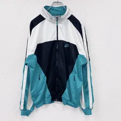 古着 used　～90s　NIKE　ナイキ　トラックジャケット/ジャージ　ヴィンテージ　銀タグ　マルチカラー　白　ホワイト　Sサイズ