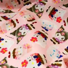 MX平成コギャル SANRIO CHARACTERS オックス生地（インクジェット）  キティ クロミ シナモンロール マイメロディ サンリオ ハンドメイド 裁縫 手作り 入園 入学 布地 50cm単位