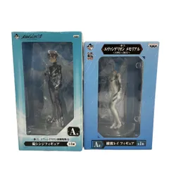 一番くじ エヴァンゲリオン新劇場版Q  A賞 碇シンジ エヴァンゲリオンメモリアル  A賞 綾波レイ  2点 おまとめ フィギュア 中古 O10843379