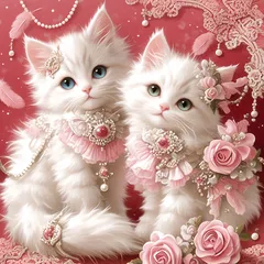 パネル生地　新柄　可愛い猫8柄R