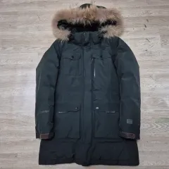 トレクスタ ダックダウン ファー付き GORE-TEX ロングダウンジャケット S (90)