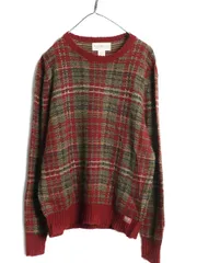【お得なクーポン配布中!】 デニム&サプライ ラルフローレン ニット セーター メンズ M ポロ チェック シェットランド ウール モヘア 毛足 マルチカラー クルーネック