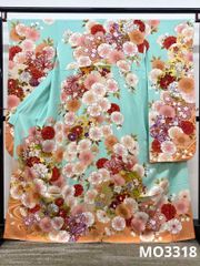 振袖 ラメ刺繍 金彩 紋意匠 身丈168cm 撥水加工済 MO3625 - メルカリ