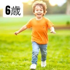 新品　ラルフローレン　並行輸入品　未使用　６歳　Ralph Lauren　オレンジ　Tシャツ　男の子　女の子　ユニセックス　キッズ