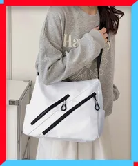 新品 ショルダーバッグ 韓国風 男女兼用 軽量 多収納 多ポケットバッグ 通勤通学 折りたたみ鞄【送料無料】