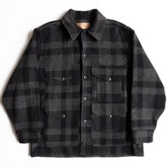 【雰囲気抜群】FILSON【60s ウール クルーザージャケット】チェック グレー USA製 フィルソン 26010461