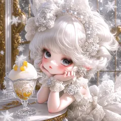 パネル生地　新柄　可愛い女の子8柄g