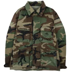 古着 米軍 迷彩柄 ウッドランドカモ ステンシル入り B.D.U ミリタリージャケット MEDIUM-REGULAR メンズM相当 ヴィンテージ/eaa606898