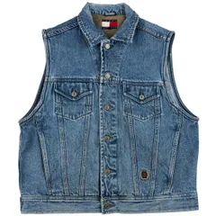 古着 90年代~ トミーヒルフィガー TOMMY HILFIGER デニムベスト メンズM相当 ヴィンテージ/eaa609774