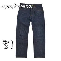 【美品】ANATOMICAアナトミカ 日本製 618 ORIGINALストレートデニムパンツ 31(M)濃紺【古着】【中古】【送料無料】のサムネイル