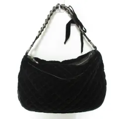 良品 MARC JACOBS マークジェイコブス キルティング チェーン セミショルダーバッグ ブラック レディース 古着 中古 USED