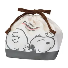 【メール便】スヌーピー ランチ巾着 お弁当きんちゃくポーチ ぎゅっとよりあう ピーナッツ カミオジャパン 新学期準備 キャラクター グッズ 