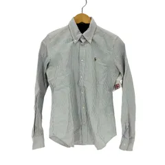 ラルフローレン RALPH LAUREN SUPER SLIM FIT スモールポニー刺繍L/Sボタンダウンストライプシャツ メンズ  6