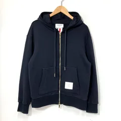 Thom Browne トムブラウン パーカー フーディー ジップアップ ストライプループバック MJT153A 03377 Sサイズ ネイビー トップス A15602◆のサムネイル