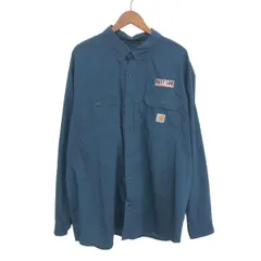 Carhartt カーハート 長袖シャツ 企業系ロゴ サイズ:2XL     ネイビー メンズ / 240001147205