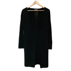 美品 theory luxe セオリーリュクス ガウンニットカーディガン サイズ32 ブラック レディース 古着 中古 USED