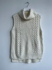 COLZA アイボリー セーター ベスト
