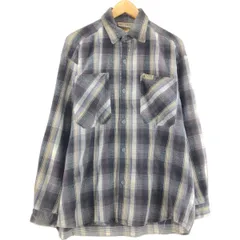 古着 GATE JEANS 長袖 フランネルチェックシャツ USA製 メンズL相当/eaa515111