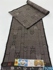 反物 未仕立て 湯通し済 本場奄美大島紬 龍郷柄 茶泥染 正絹No.26