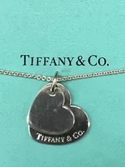 TIFFANY&Co.  ティファニー リターン トゥ ミニダブルハート タグペンダント ネックレス シルバー