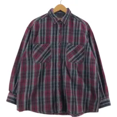 古着 90~00年代 セントジョンズベイ ST. JOHN'S BAY Heavyweight 長袖 フランネルチェックシャツ メンズXL相当 ヴィンテージ/eaa523028