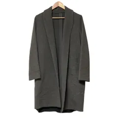 良品 Sov DOUBLE STANDARD CLOTHING ソブ ダブルスタンダードクロージング ショールカラー ガウンコート サイズ36 グレー レディース 古着 中古 USED